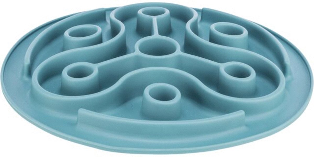 Trixie slow feeding bowl TPE blue